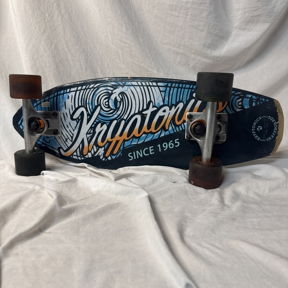 Kryptonics Skateboard Deck with Original Trucks and Wheels Retro Torpedo 70s
